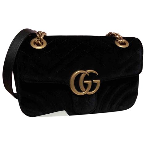 gucci marmont black used|Gucci Marmont black hardware.